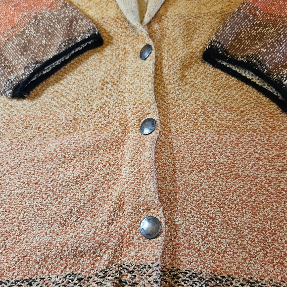 Free People Oversized Sunset Park Cardigan Sweater Low Sun Combo Size Large - Picture 5 of 10